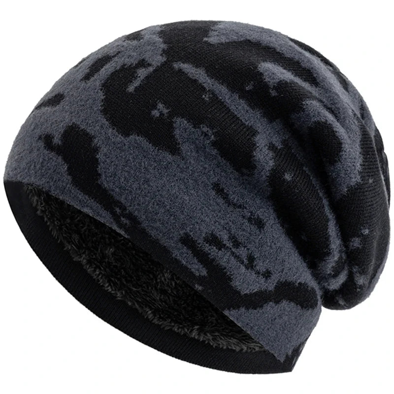 Lewistown Winter Fur Camouflage Knitted Beanie