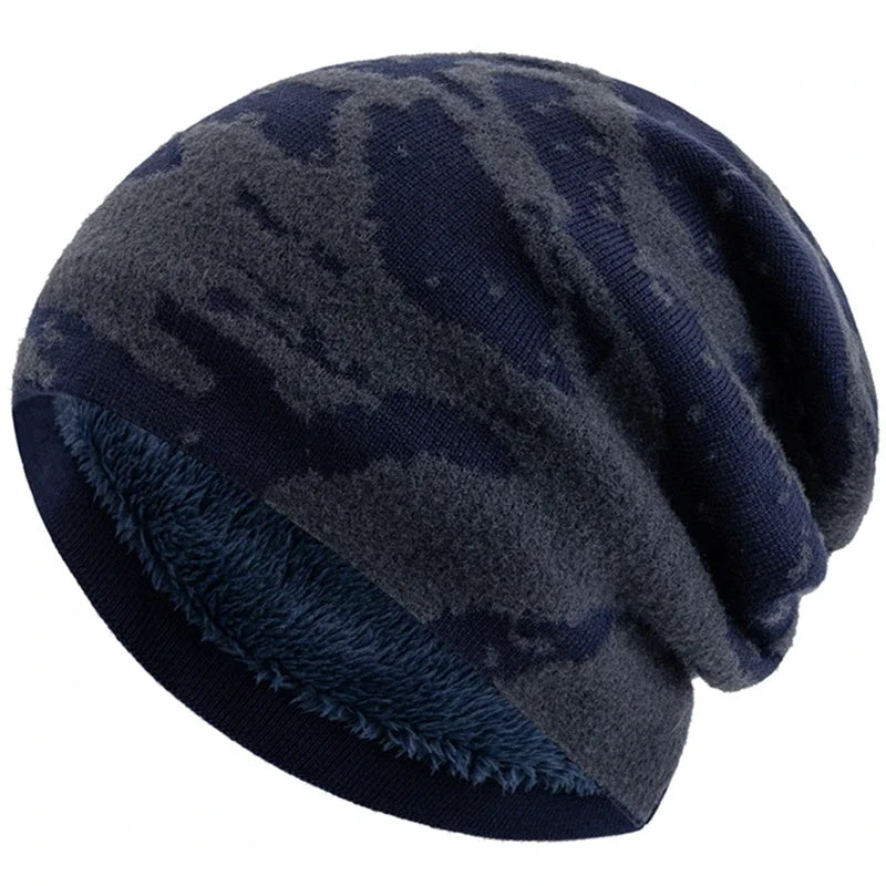 Lewistown Winter Fur Camouflage Knitted Beanie