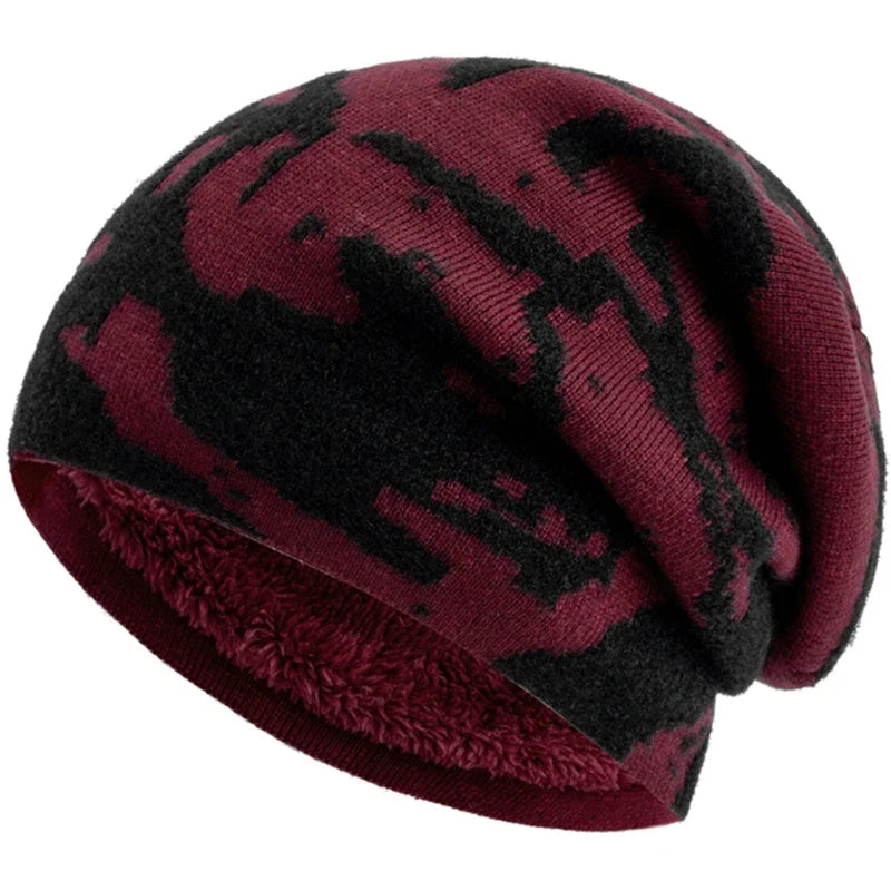 Lewistown Winter Fur Camouflage Knitted Beanie