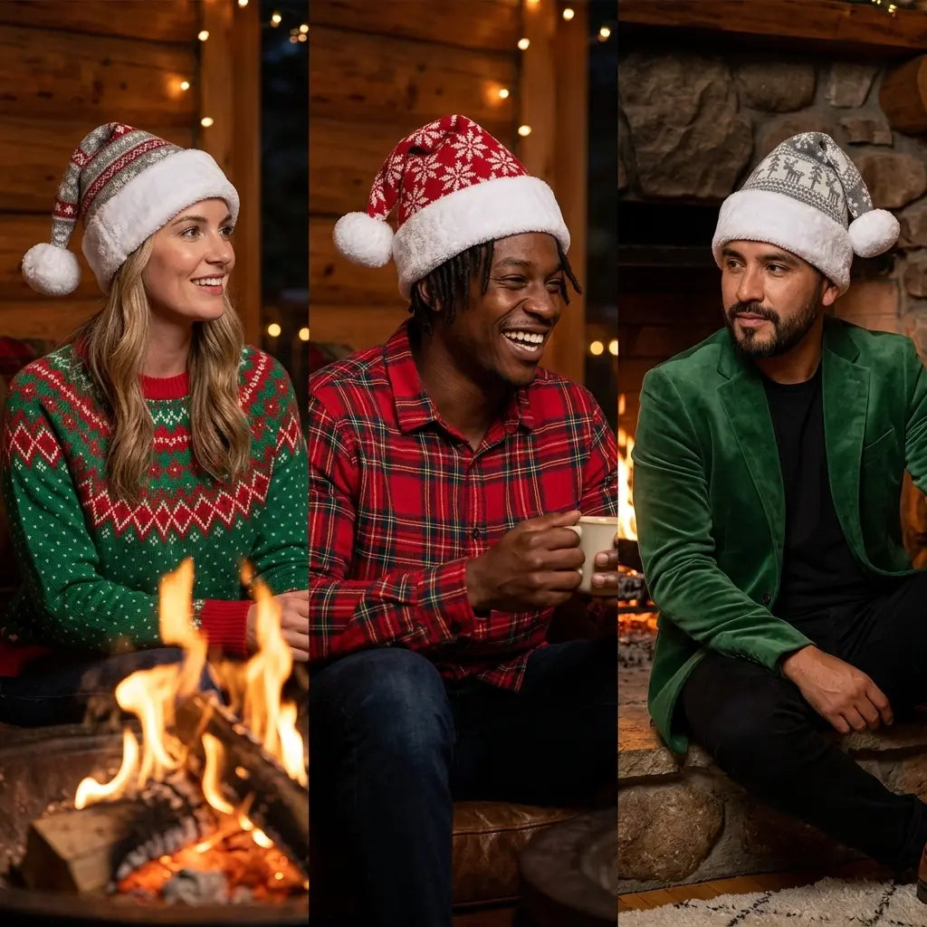 Merry Christmas Winter Pom Pom Beanie