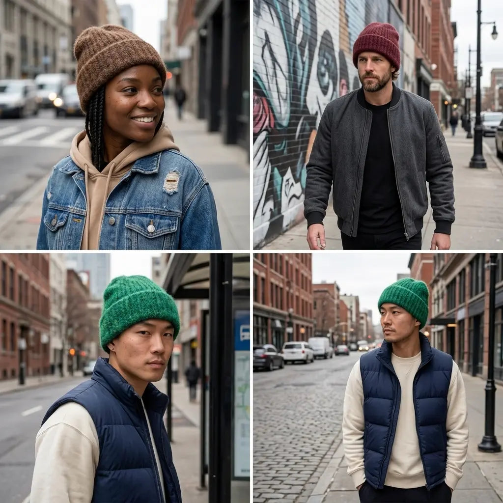 Minnesota Winter Worn Knitted Beanie