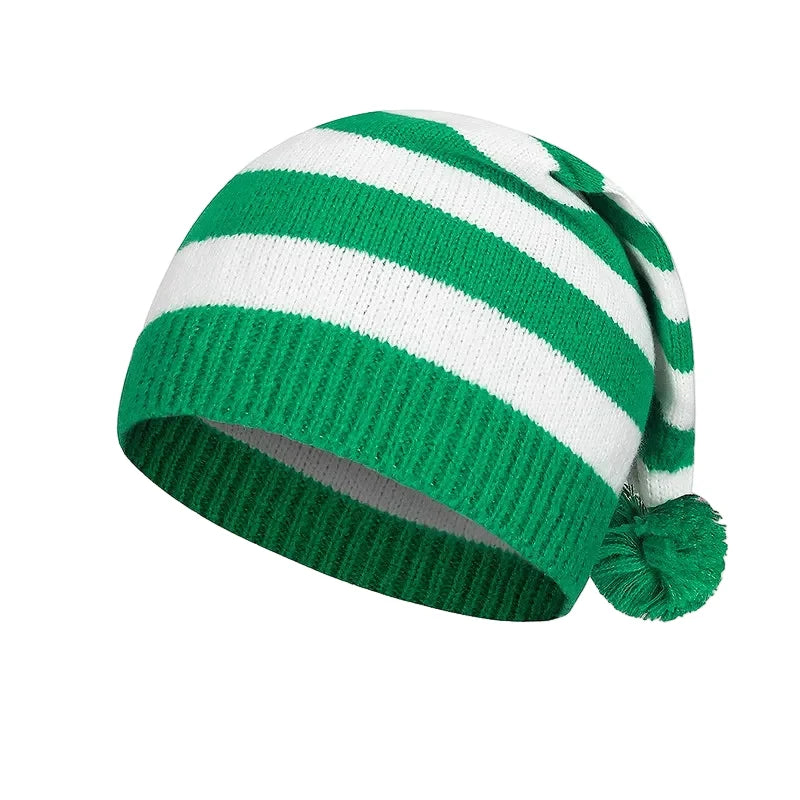 Noel Striped Winter Knitted Santa Beanie