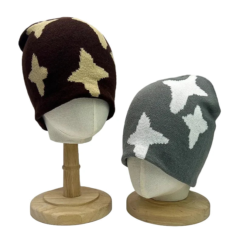 Nottingham Winter Crosses Knitted Beanie