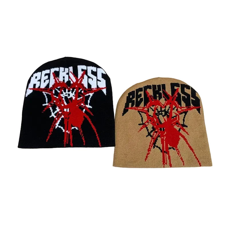 Reckless Spider Web Winter Beanie