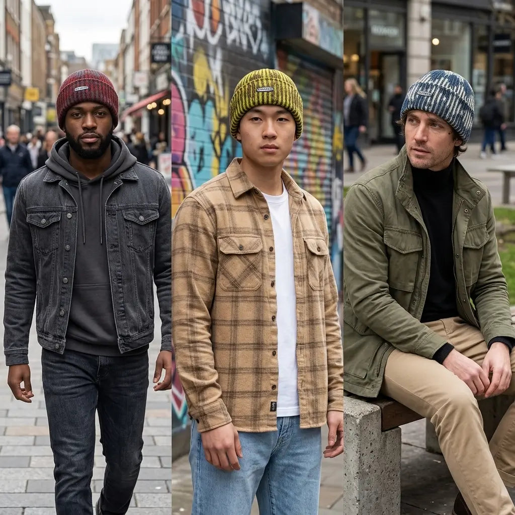 Rikibon Tie-Dye Wool Docker Beanie