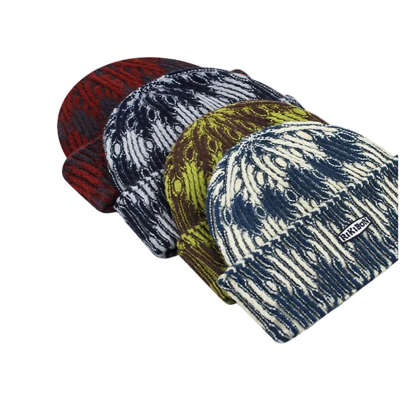 Rikibon Tie-Dye Wool Docker Beanie
