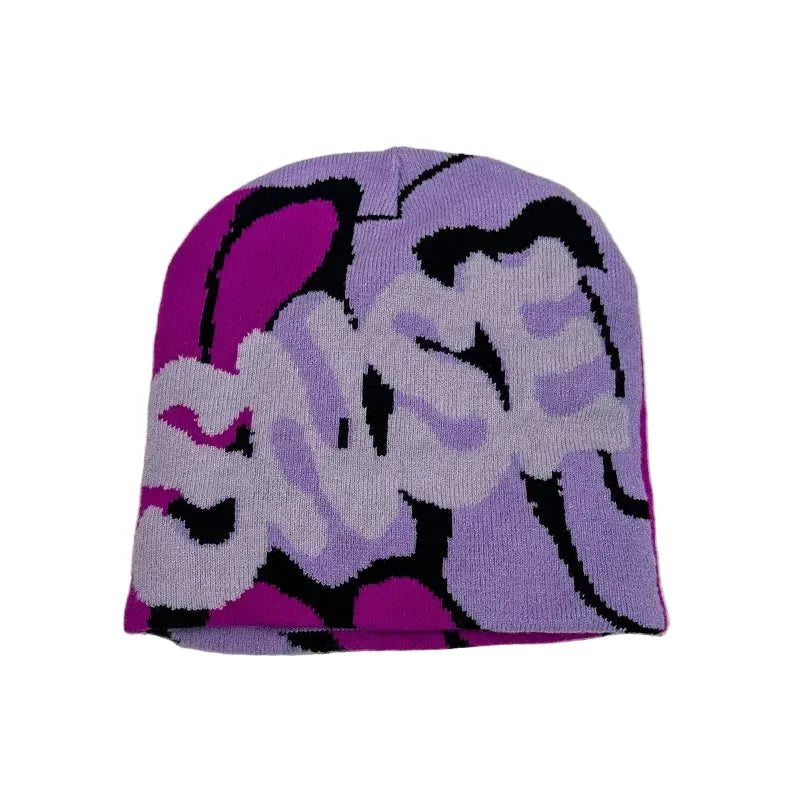 SNSE Winter Abstract Skully Beanie