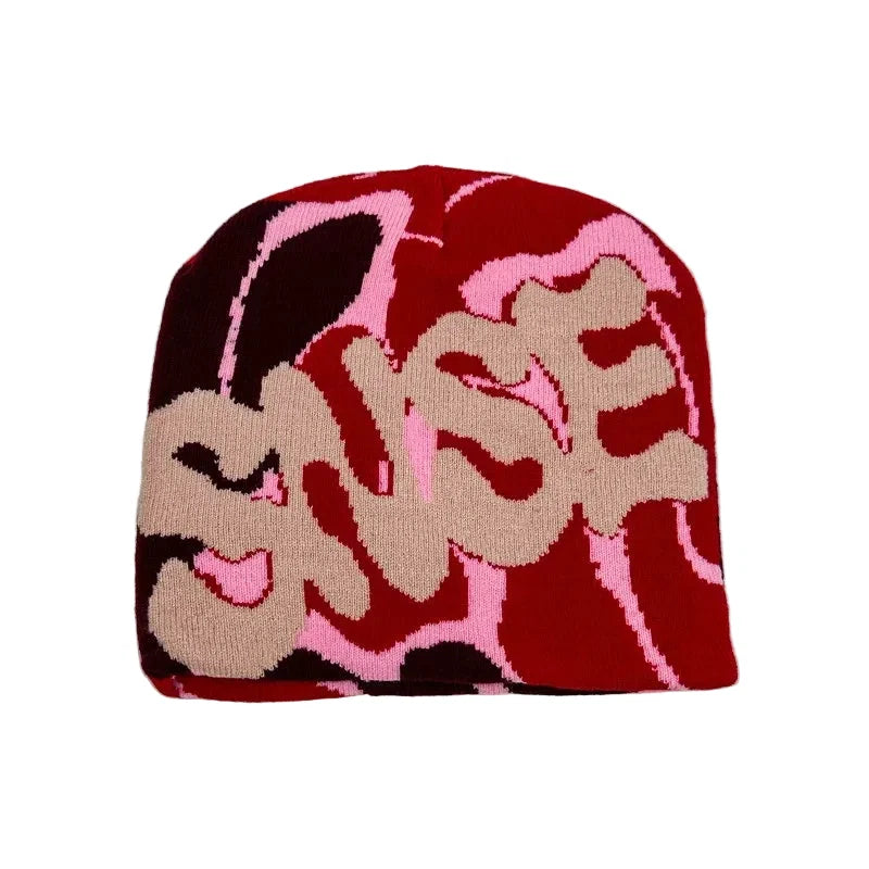 SNSE Winter Abstract Skully Beanie