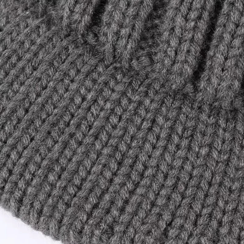 Seattle Winter Plush Knitted Visor Beanie