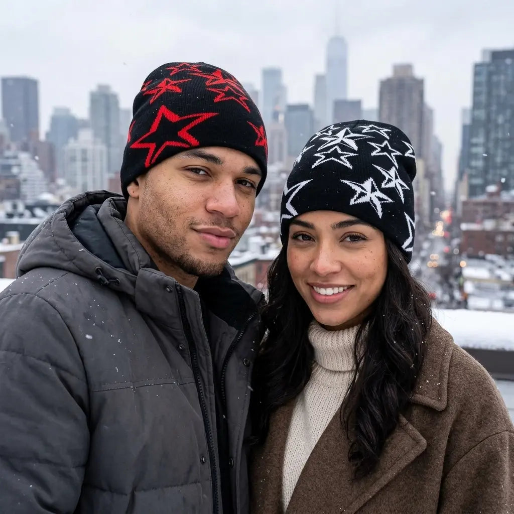 Shining Stars Winter Knitted Beanie