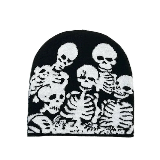 Skeleton Parade Halloween Winter Knitted Beanie