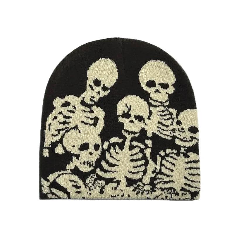 Skeleton Parade Halloween Winter Knitted Beanie