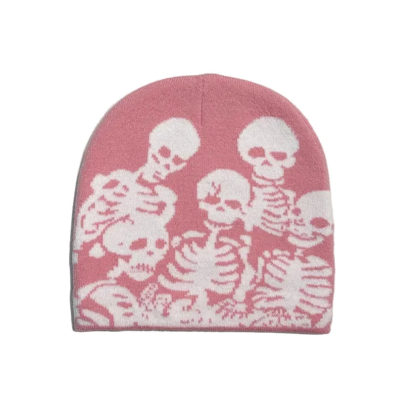 Skeleton Parade Halloween Winter Knitted Beanie