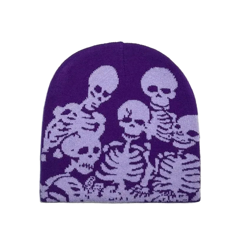 Skeleton Parade Halloween Winter Knitted Beanie