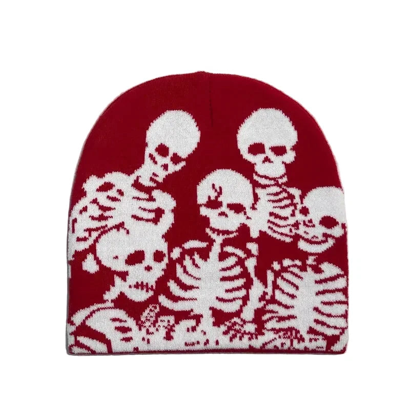 Skeleton Parade Halloween Winter Knitted Beanie