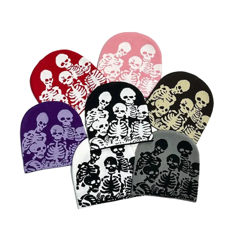 Skeleton Parade Halloween Winter Knitted Beanie