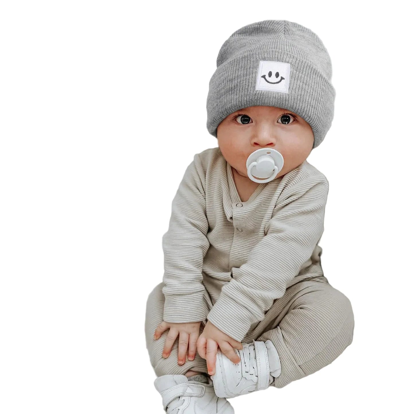 Smiling Baby Kids Winter Knitted Beanie
