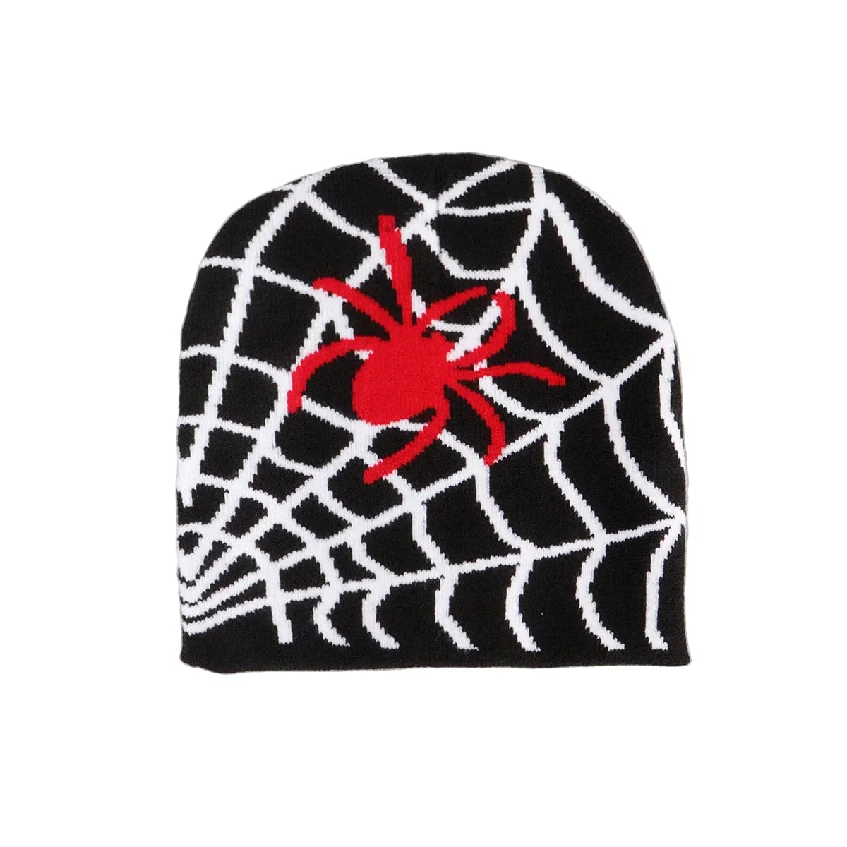 Spider Web Halloween Beanie