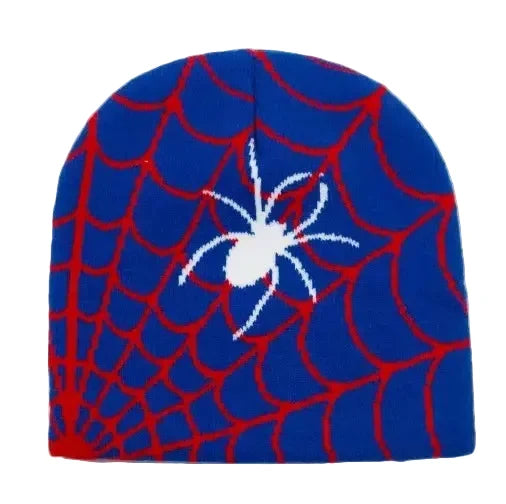 Spider Web Halloween Beanie