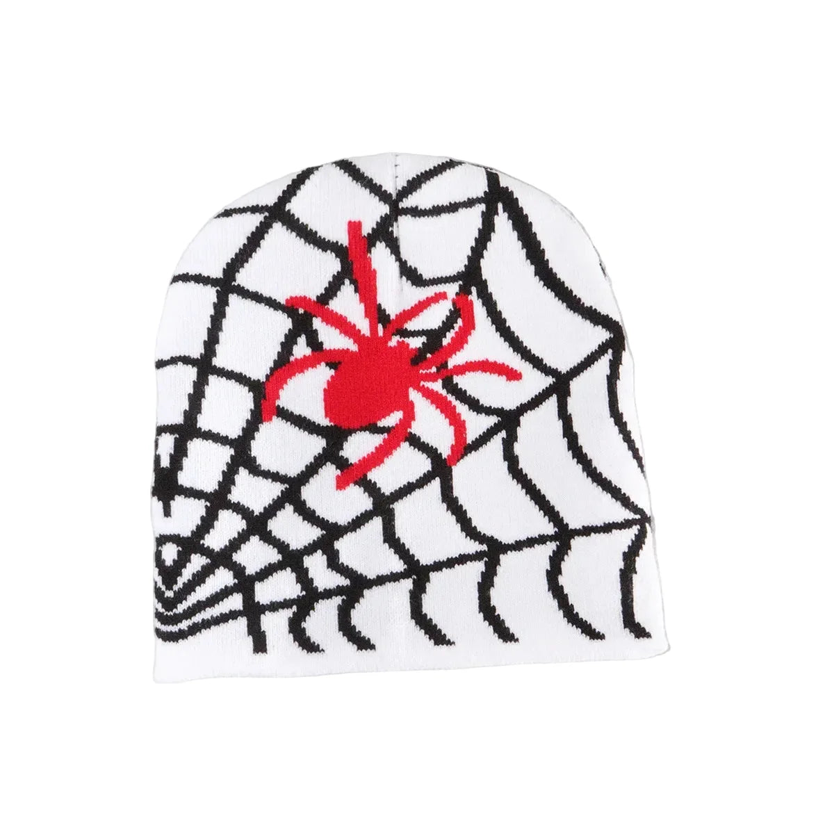 Spider Web Halloween Beanie