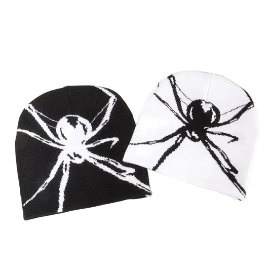Spider Web Knitted Beanie