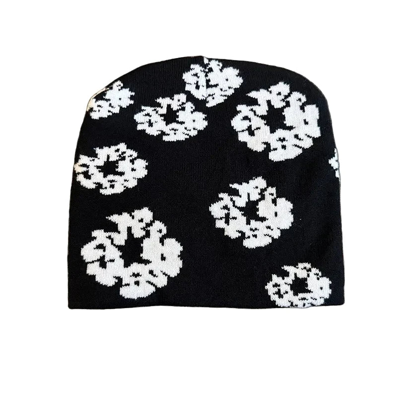 Spring Dreams Floral Knitted Beanie