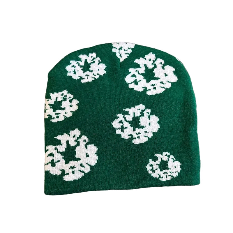 Spring Dreams Floral Knitted Beanie