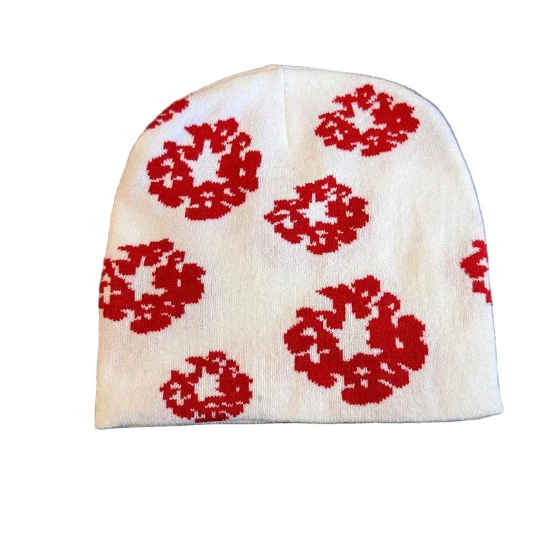 Spring Dreams Floral Knitted Beanie