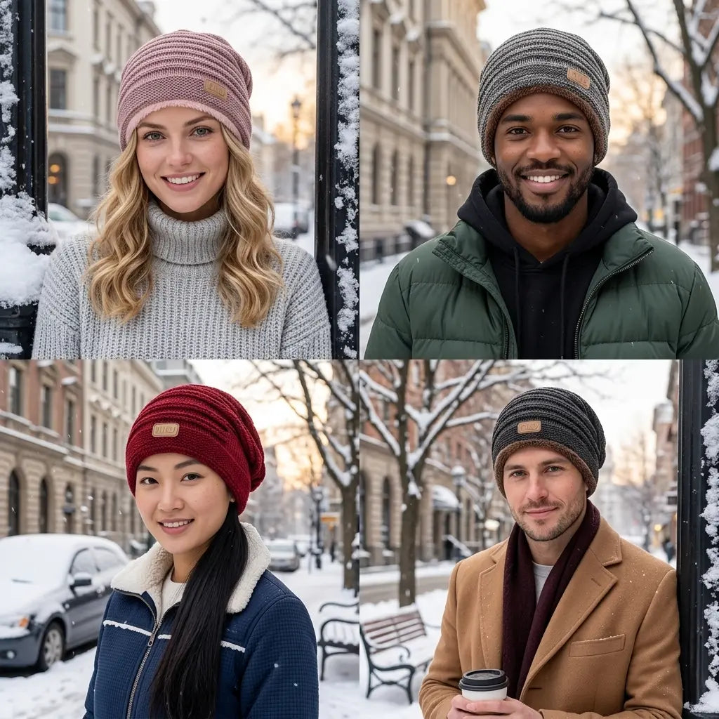 Springdale Winter Knitted Cotton Plush Beanie