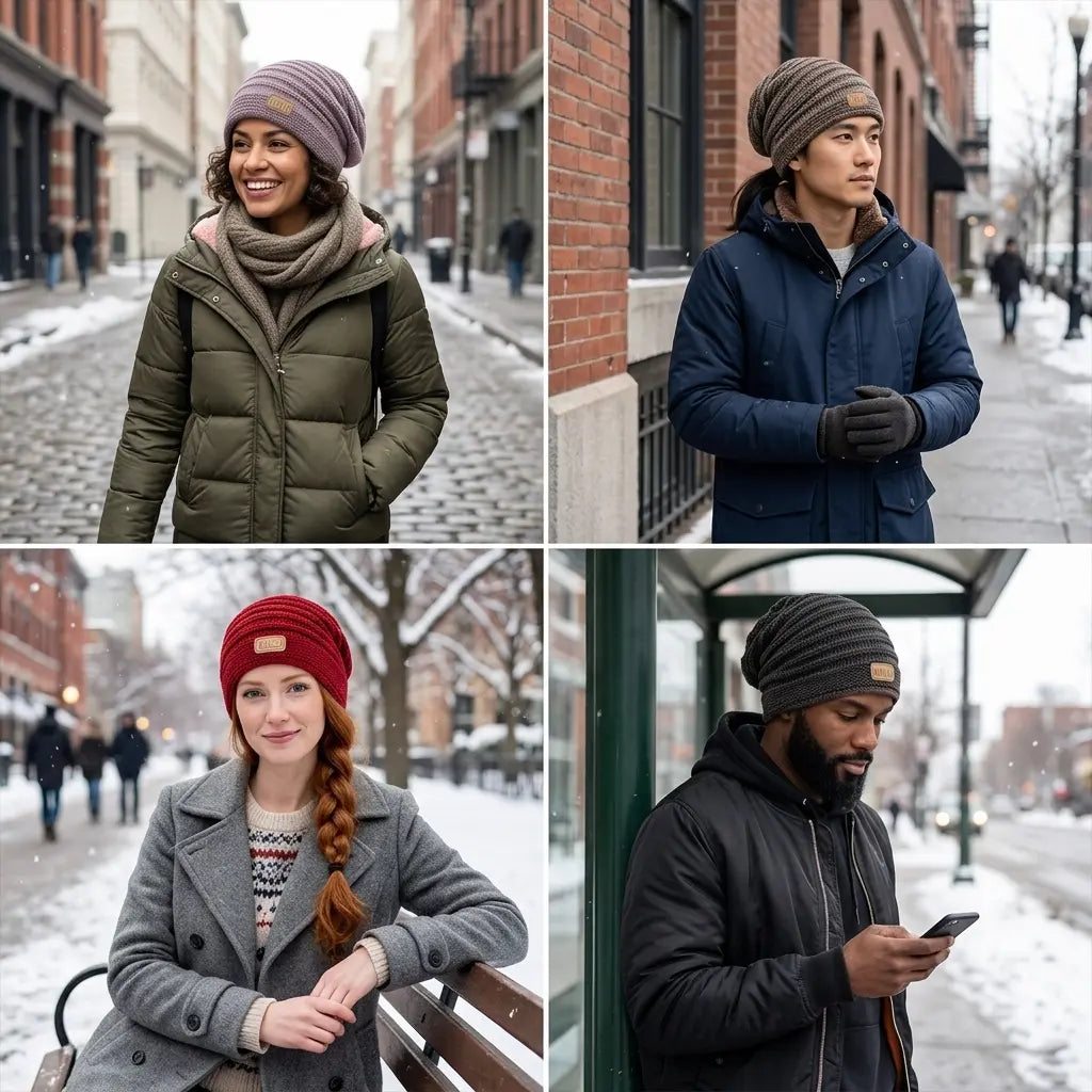 Springdale Winter Knitted Cotton Plush Beanie