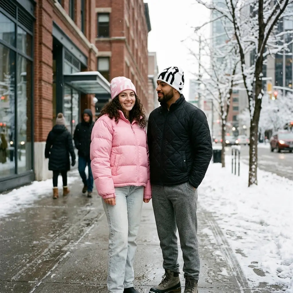 Stabbed Star Winter Knitted Beanie