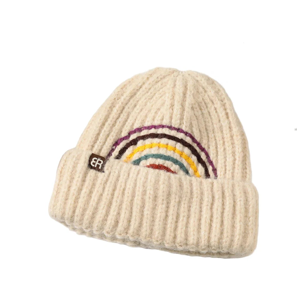 The Rainbow Winter Knitted Beanie