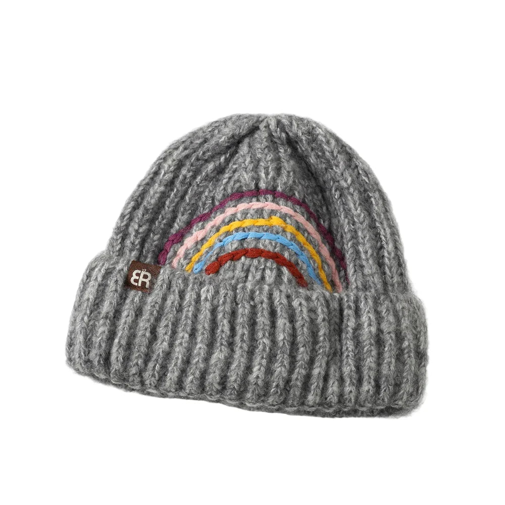 The Rainbow Winter Knitted Beanie