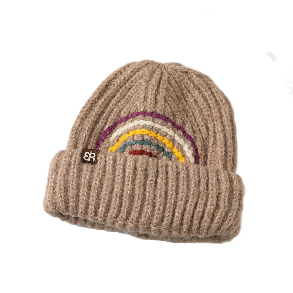 The Rainbow Winter Knitted Beanie