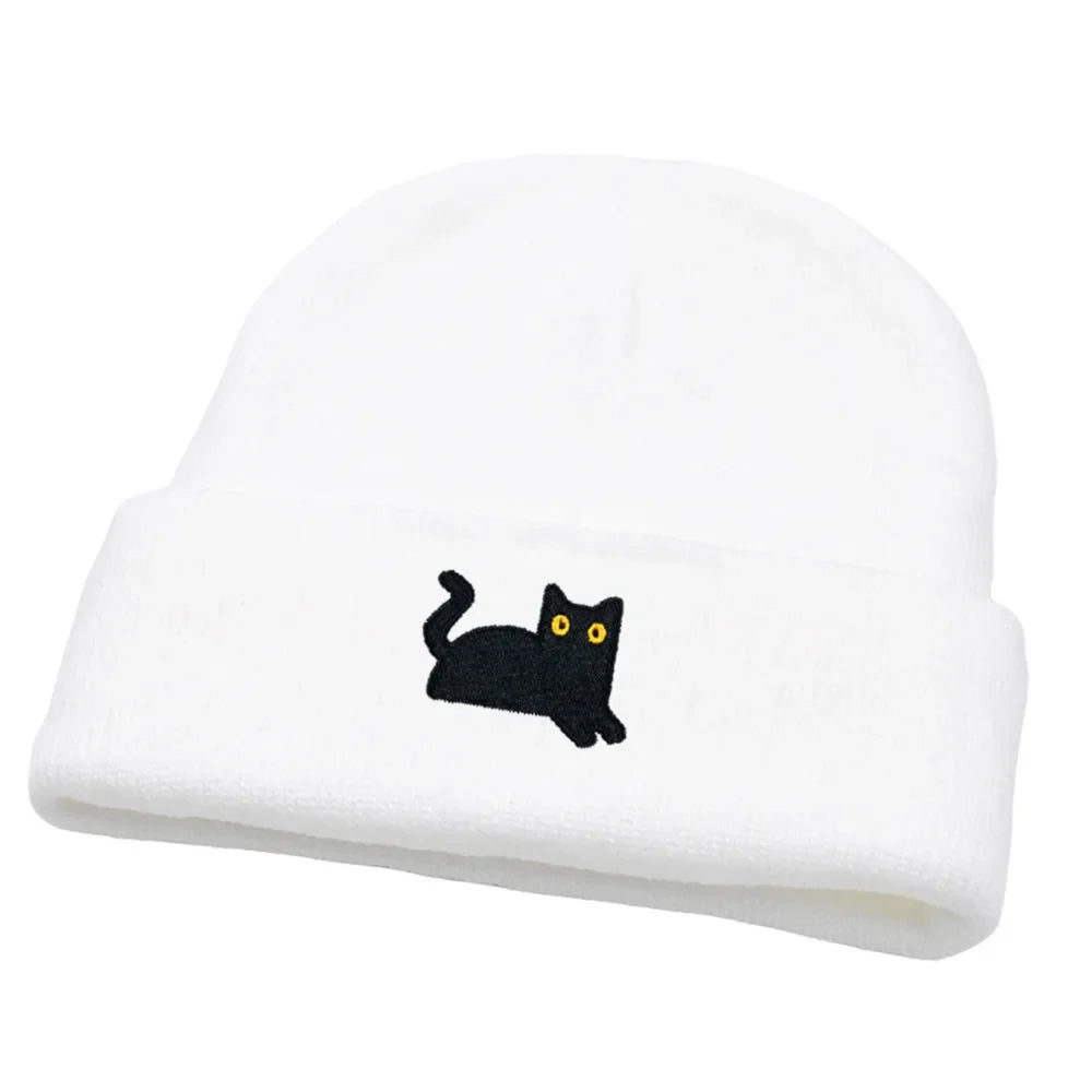 The Watching Cat Knitted Beanie