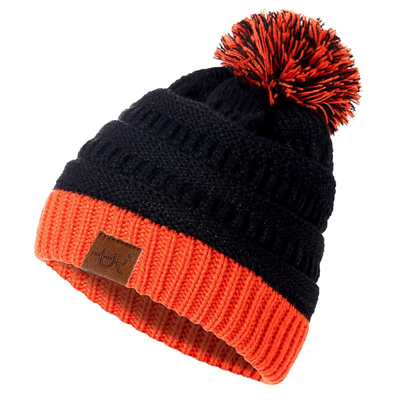 UR Bicolor Knitted Pompom Beanie