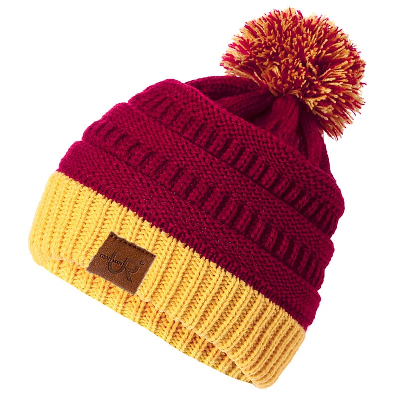 UR Bicolor Knitted Pompom Beanie