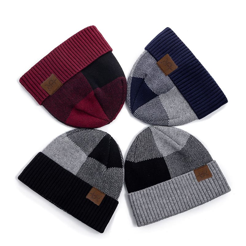 UR Patchwork Knitted Beanie