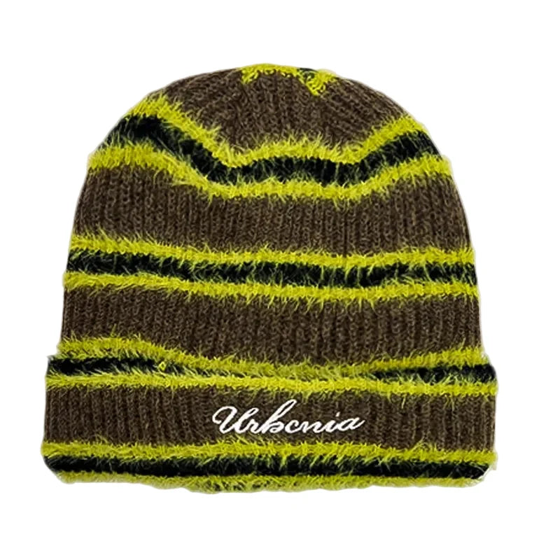 Urbania Knitted Striped Beanie