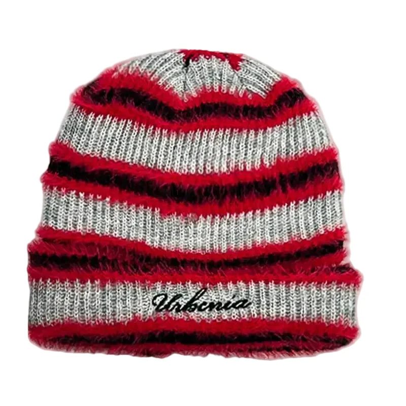 Urbania Knitted Striped Beanie