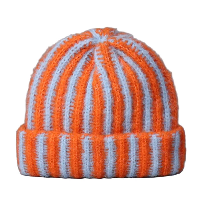 Vermont Winter Knitted Striped Beanie