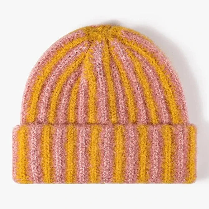 Vermont Winter Knitted Striped Beanie