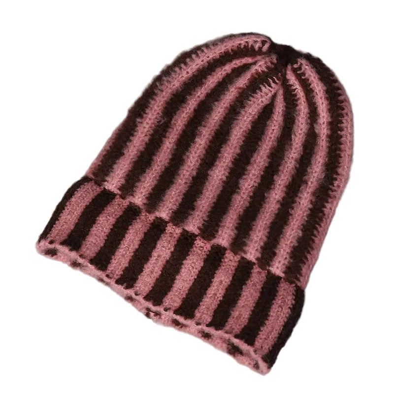 Vermont Winter Knitted Striped Beanie