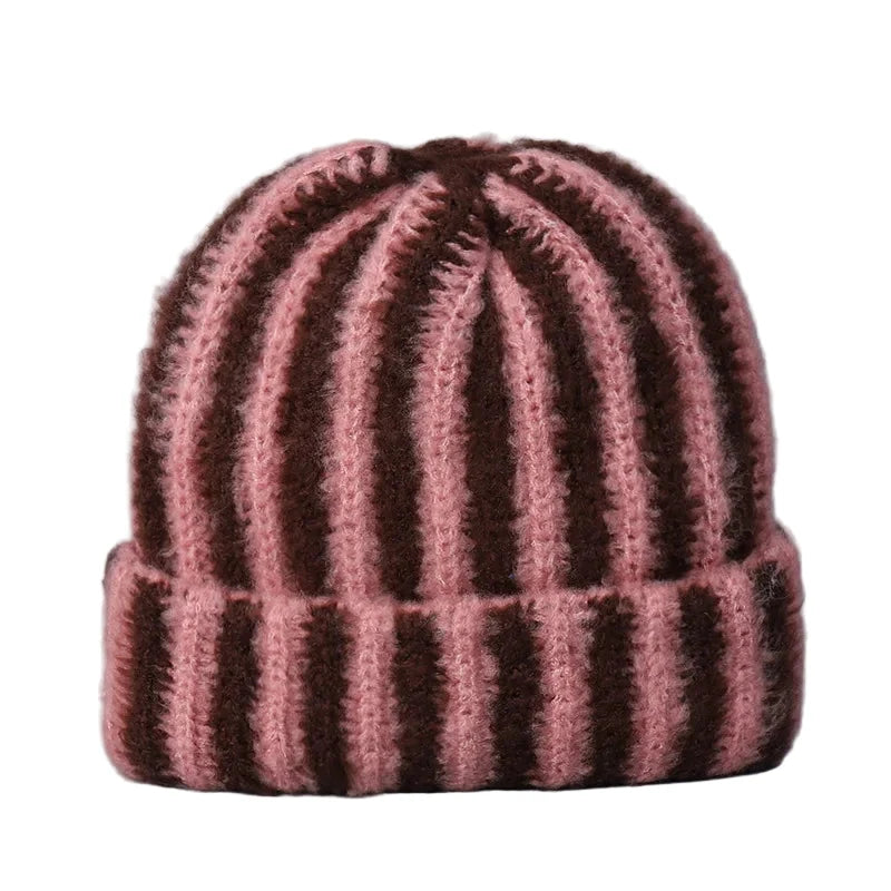 Vermont Winter Knitted Striped Beanie