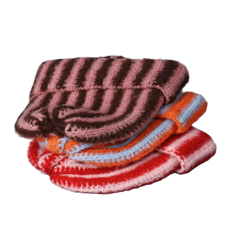 Vermont Winter Knitted Striped Beanie