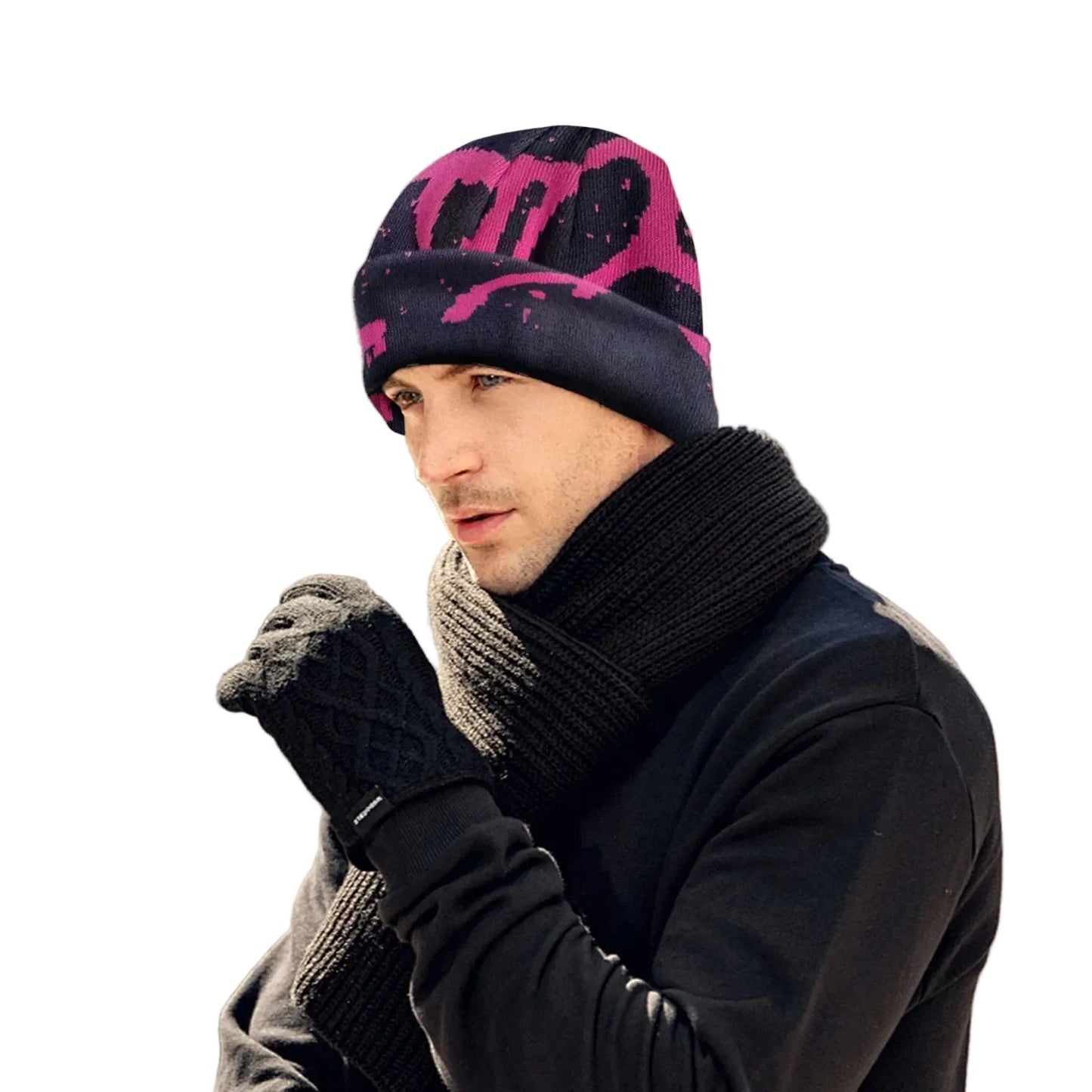 Vortex Winter Abstract Beanie