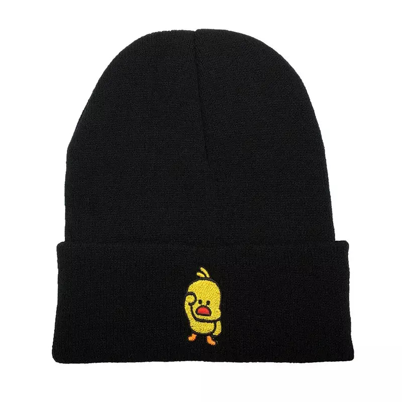 Watchful Chicken Cotton Beanie