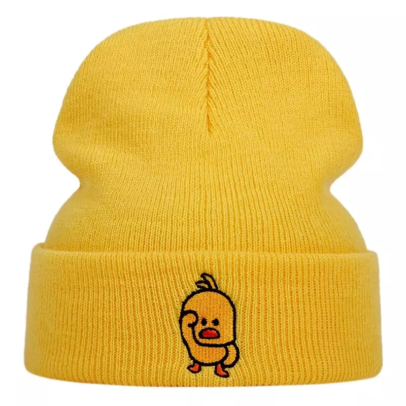 Watchful Chicken Cotton Beanie