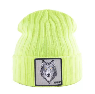 Wolf Knitted Beanie