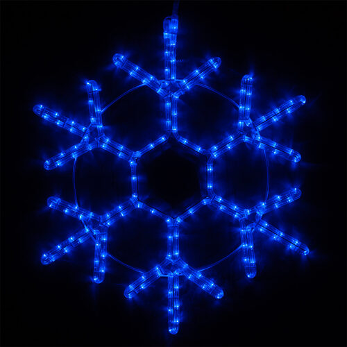 36" LED 18 Point Snowflake, Blue